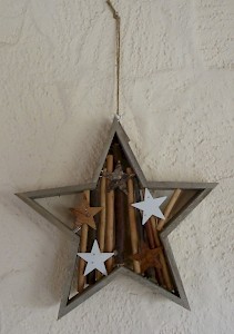 Deko-Holzstern