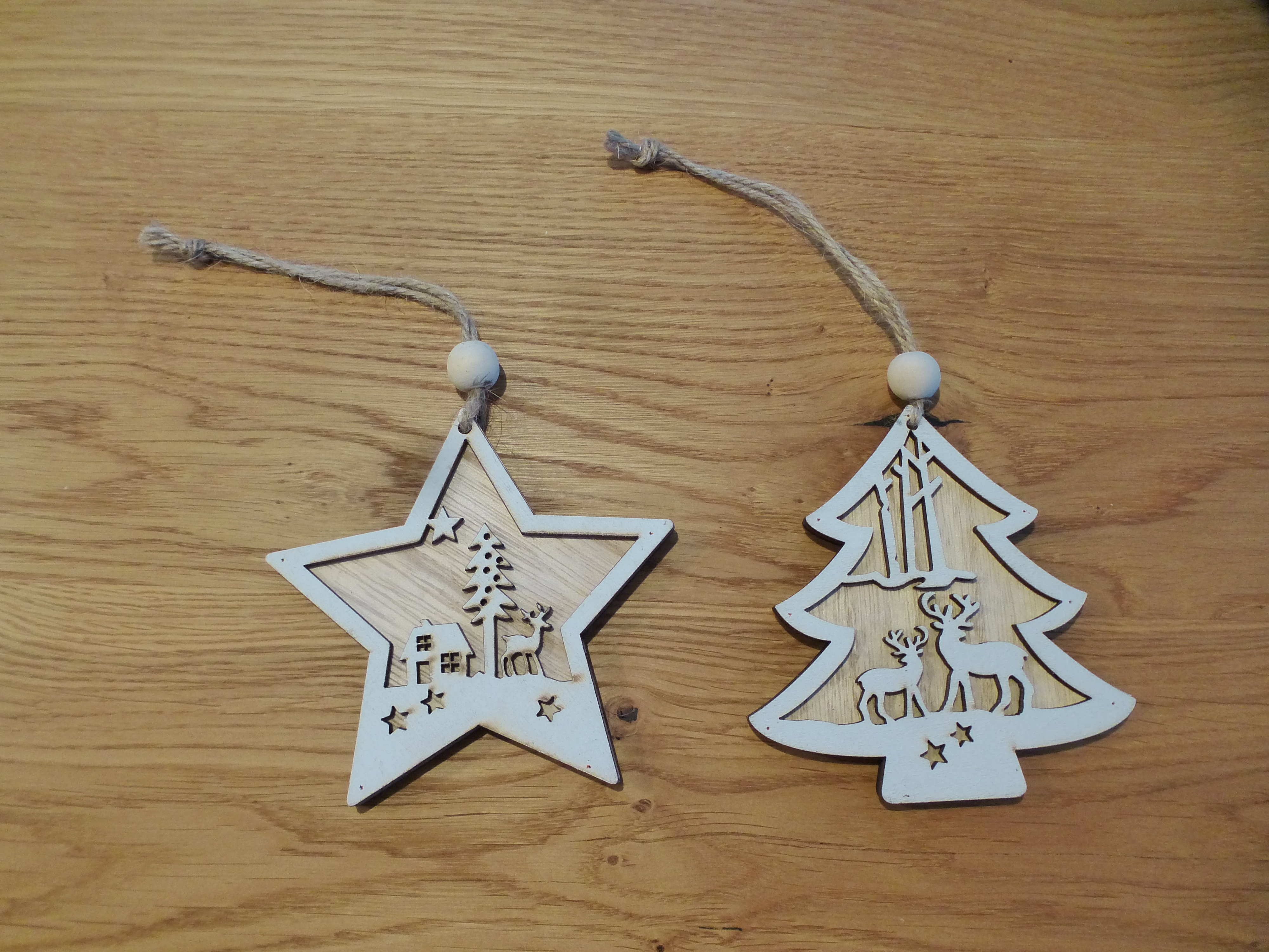 Deko-Holzsterne 1-2
